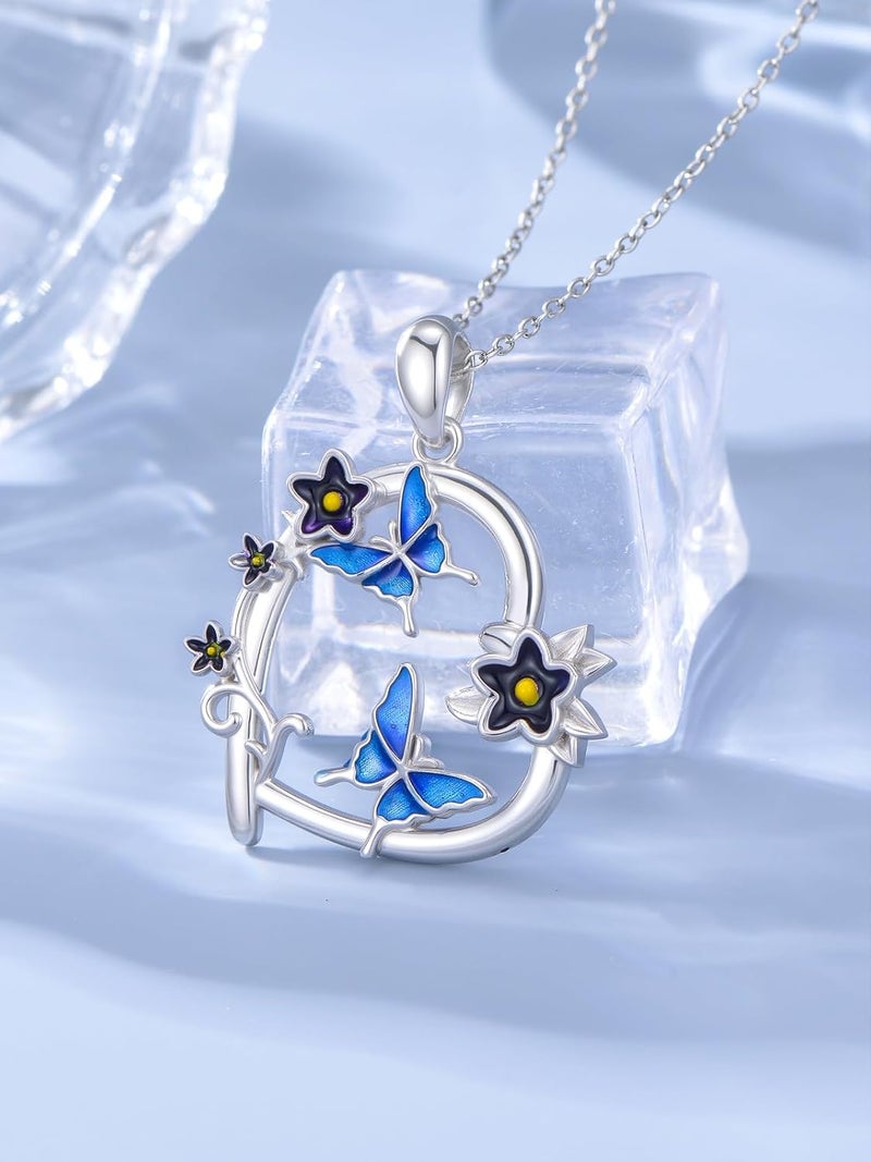 Cargari Store Dragonfly/Butterfly/Elephant/Hummingbird/Axolotl/Horse/Panda/Bee necklace for Women 925 Sterling Silver Heart Pendant Necklace Animal Jewelry Gifts for Women - Image 2